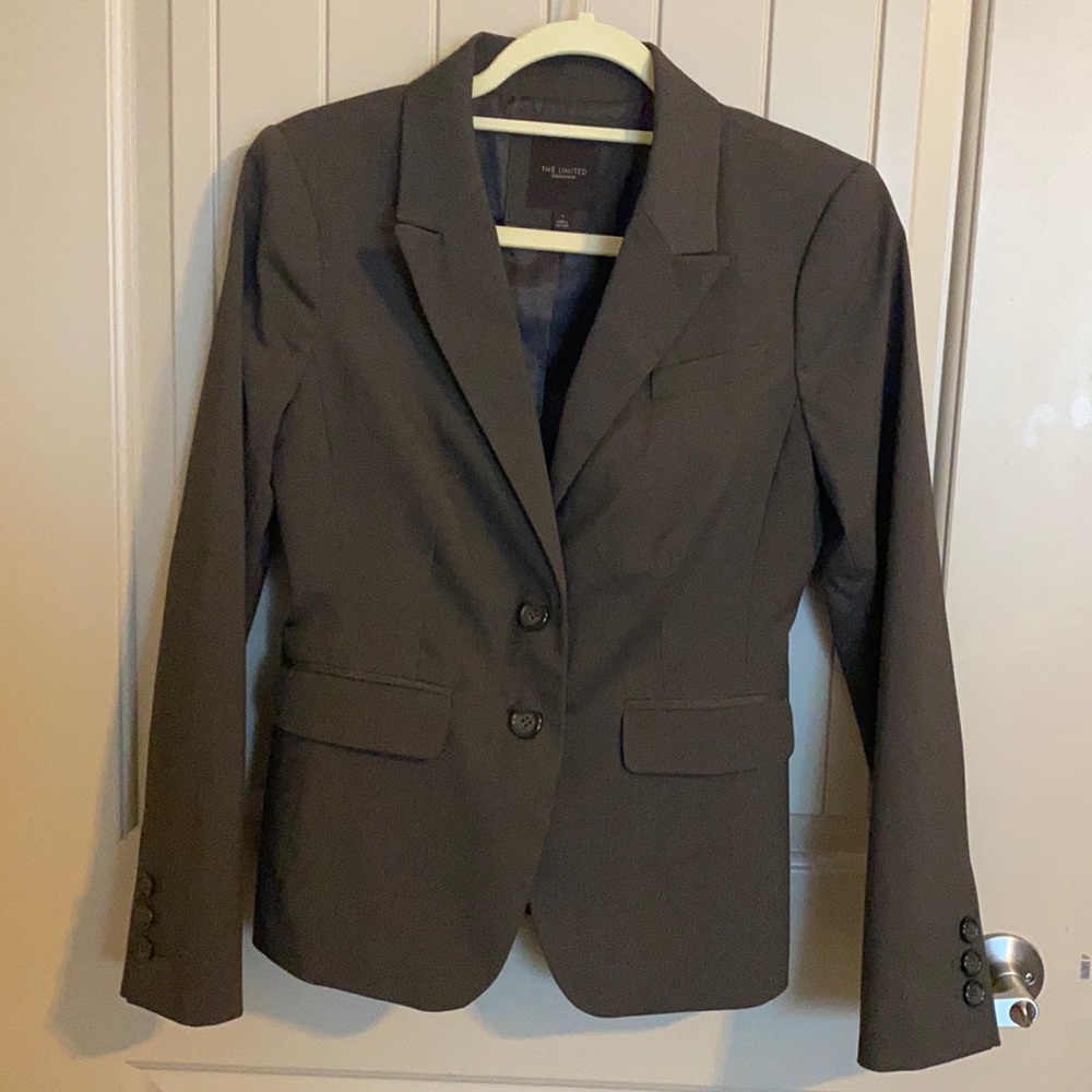 Brown blazer suit set